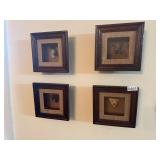 4 animal shadowboxes