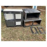Wood cabinets
