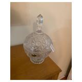 Polonia Crystal candy dish w/lid