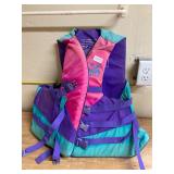 Pink and purple adult extra large life jacket