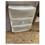 Three drawer storage cabinet