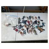 Lot assorted action toy, soldiers, figures
