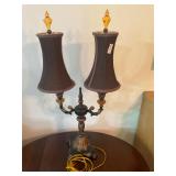 Ornate dual lamp