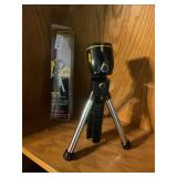 Stanley tripod, flashlight