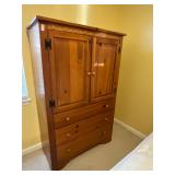 Wooden armoir  dresser