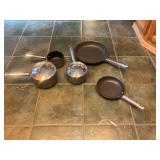 Skillet, pots, and pans