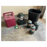 Coleman lantern and fuel lot