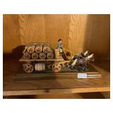HB wagon, horses, carriage rider