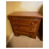 Wooden nightstand- see corner