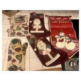 Stockings, flag, potholders