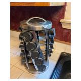 Spice jar rotating display