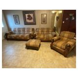 Bassett couch, loveseat, chair and ottoman set