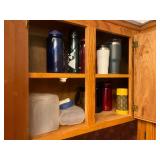 Yeti style, cups, water jugs, thermos