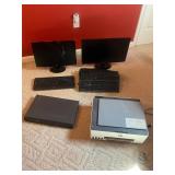 Printer, monitors, keyboard, recorder