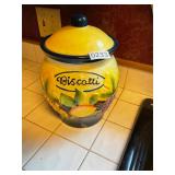 Biscotti jar with lid