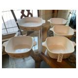 5- Corning ware dishes no lids