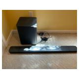 JBL powered subwoofer and 46 inch sound bar