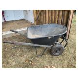 Dual wheeled- wheelbarrow