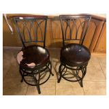 2- swivel barstools- needs recovered