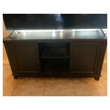 Black wooden tv stand cabinet