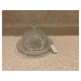 Crystal glass, cheese dish