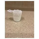 White milk, glass toothpick holder