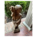 Concrete girl statue