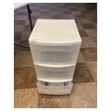 3 drawer rolling storage tote