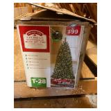 7 foot pre-lit Christmas tree
