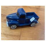 Blue ceramic Ford pick up