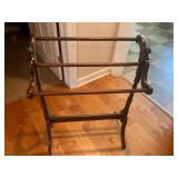 3 section wood quilt rack