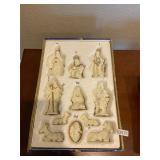 12- piece porcelain nativity set