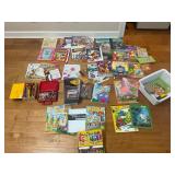 Large lot of coloring activity books,crayons