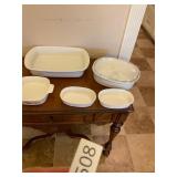 6- assorted Corning Ware Dishes