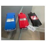 3- metal diecast cars
