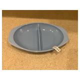 Divided Pyrex dish- blue