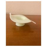 Vintage white milk, glass, top hat
