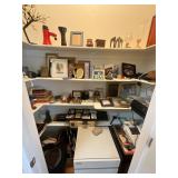 Closet full ï¿½ office supplies,picture frames decor