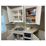 Laundry room cabinet contents