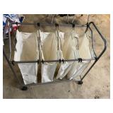 4 canvas laundry cart