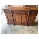 Wooden buffet with storage
