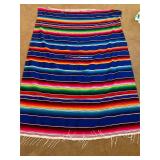 Colorful southwest style blanket 57 x 84