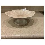 Vintage pedestal serving platter