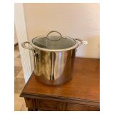 Large 12 qt stainless steel pot with lid