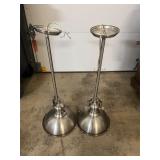 2- stainless hanging lights
