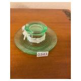Vintage uranium glass top hat