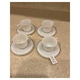 4- fire king cups and saucers