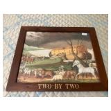 Two by Two  Noahï¿½s Ark framed picture