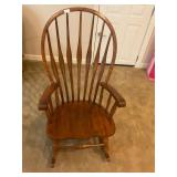 Wooden rocking chair