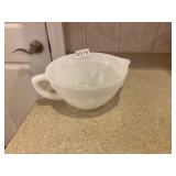 White Fireking measuring bowl